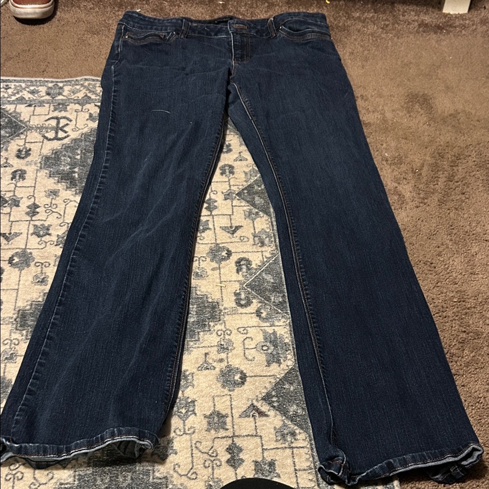 Classic Dark Blue Flare Jeans